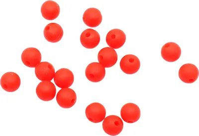 Набор бусин рыболовных Namazu Soft Beads 6мм / N-SBF-02 (20шт, фц. красный)