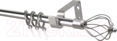 Карниз для штор Lm Decor Лайт Виола 19мм однорядный (сатин, 1.6м)