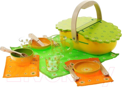 Набор игрушечной посуды Djeco Мой пикник / 06527
