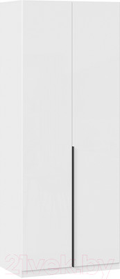 Шкаф ТриЯ Тесса для одежды (белый жемчуг/белый глянец)
