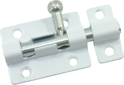 Щеколда Металлист ЗТ4 (пол. белый)