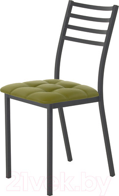 Стул AMC Comfort 4К1.11 (кожзам оливковый/черный)