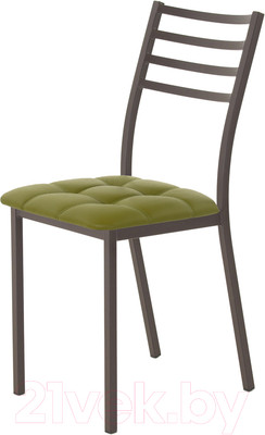 Стул AMC Comfort 4К2.11 (кожзам оливковый/коричневый)