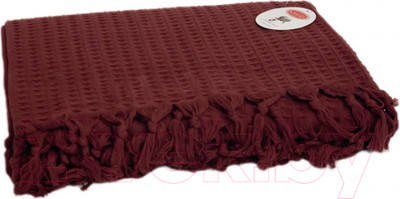 Плед Karven Waffle Pike 200x220 Евро / P 928 (бордовый)