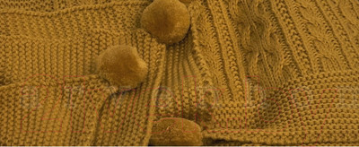 Плед для малышей Karven Детский 90x115 / D035 (горчичный)