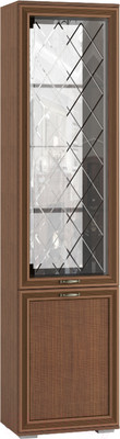 Шкаф-пенал с витриной Тэкс Ливорно ЛШ-4 (орех донской)