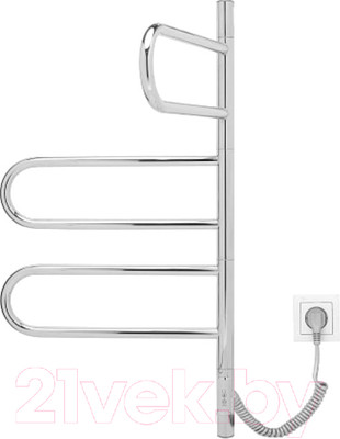 Полотенцесушитель электрический Gloss & Reiter E2.L.44x80.R3 (таймер)