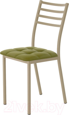 Стул AMC Comfort 4К10.11 (кожзам оливковый/капучино)