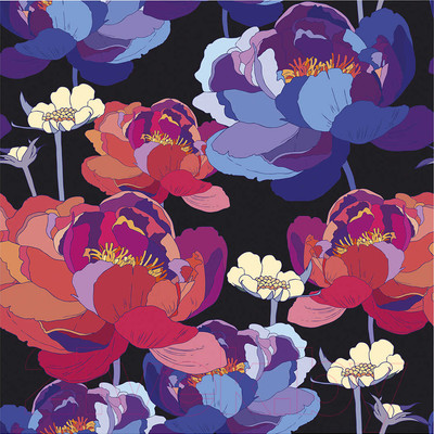 Набор алмазной вышивки Феникс+ Ночь цветов / 62390