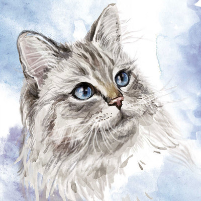 Набор алмазной вышивки Феникс+ Алмазная мозаика. Сибирский котик / 62392