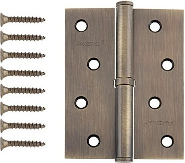Петля дверная Avers 100x75x2.5-B-AB-R