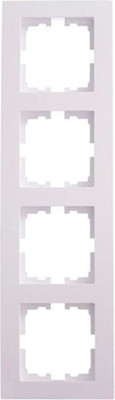 Рамка для выключателей и розеток Lezard Vesna 742-0200-154 (белый)