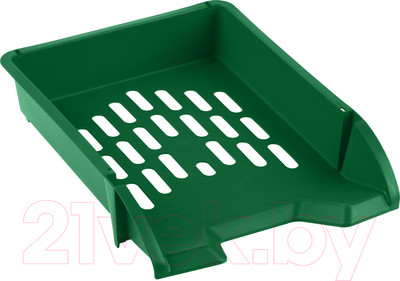 Лоток для бумаг Стамм Лидер / ЛТГ-30468 (зеленый)