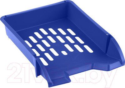 Лоток для бумаг Стамм Лидер / ЛТГ-30466 (синий)