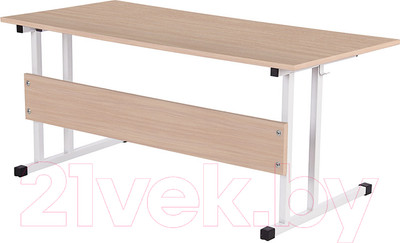 Парта Polini Kids City D2 Ученик 2 группа / 0002595.62 (белый/дуб пастельный)