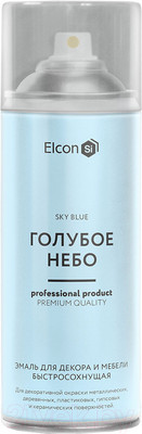 Эмаль Elcon Быстросохнущая для декора и мебели (520мл, голубое небо)