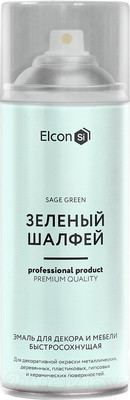Эмаль Elcon Быстросохнущая для декора и мебели (520мл, зеленый шалфей)