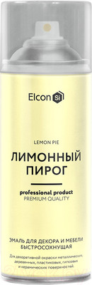 Эмаль Elcon Быстросохнущая для декора и мебели (520мл, лимонный пирог)