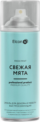 Эмаль Elcon Быстросохнущая для декора и мебели (520мл, свежая мята)
