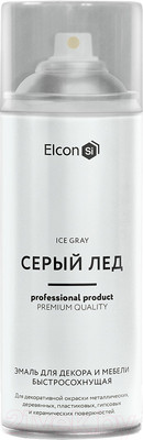 Эмаль Elcon Быстросохнущая для декора и мебели (520мл, серый лед)