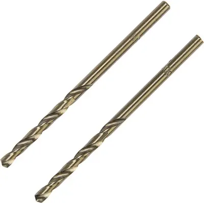 Набор сверл Tundra HSS-Co цилиндрический хвостовик по металлу 3мм / 4087152 (2шт)