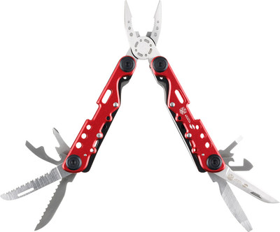 Мультитул STINGER MT-8230A (красный/серебристый)