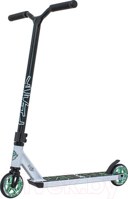 Самокат трюковый Plank Whip P21-WHIP-110BKW (черно-белый)