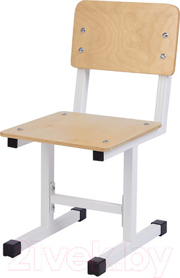 Стул детский Polini Kids City / 0002603.62 (S, белый/дуб пастельный)