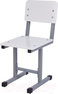 Стул детский Polini Kids City / 0002604.51 (S, серый/белый)