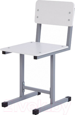 Стул детский Polini Kids City / 0002606.51 (S, серый/белый)