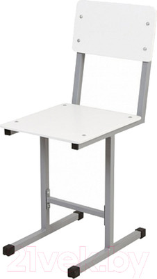 Стул детский Polini Kids City / 0002611.51 (S, серый/белый)