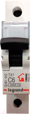 Выключатель автоматический Legrand TX3 1P C 6A 6кA 1M / 404025