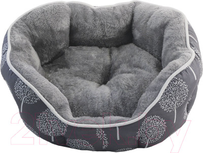 Лежанка для животных Gamma Сказочный лес / 31931042 (S, серый)