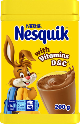 Какао-напиток Nesquik Быстрорастворимый (200г)