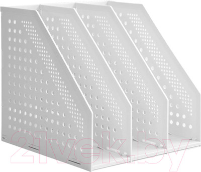 Лоток для бумаг Deli Тройной / E78995 (светло-серый)