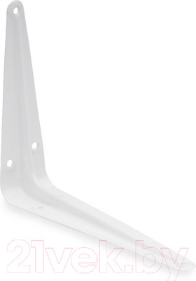 Кронштейн крепежный ЕКТ 125x150мм Стальной С ребром жесткости / CV501858 (белый)