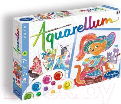 Набор для творчества SentoSphere Акварельная раскраска Сказки Перро / 6504