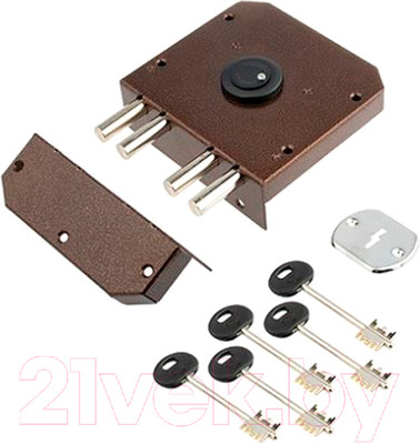 Замок накладной Меттэм ЗН4 090.0.0 / ЗНСП-09 (5 ключей)