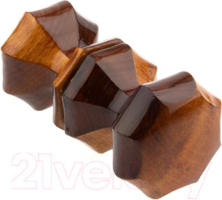 Ручка дверная Apecs Йо-красное дерево (фигурная)