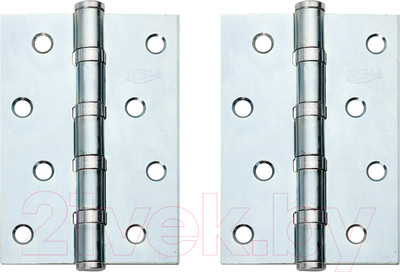 Комплект петель дверных VELA 100x70x2.5-4BB-ZN (цинк)