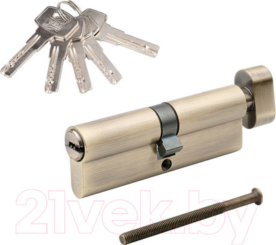 Цилиндровый механизм замка VELA ZZ-90-T-AB (бронза)