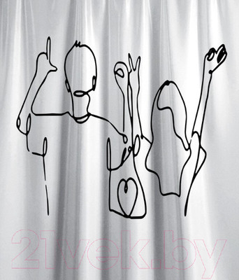 Шторка-занавеска для ванны MONAMI RM033115