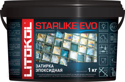 Фуга эпоксидная Litokol Starlike Evo 130 (1кг, ардезия)