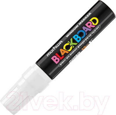 Маркер меловой MunHwa Black Board Jumbo / JBM15-05 (белый)