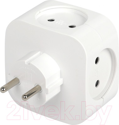 Электроразветвитель ЭРА SP-4-USB-W / Б0049532 (белый)