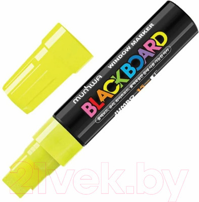 Маркер меловой MunHwa Black Board Jumbo / JBM15-08 (желтый)