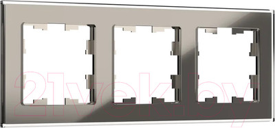 Рамка для выключателей и розеток IEK Brite BR-M32-G-K30 (дымчатый)