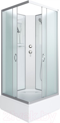 Душевая кабина Niagara NG-1108-14BK 90x90x200 с полкой (матовое стекло)