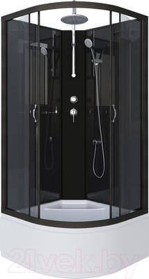 Душевая кабина Niagara NG-6508-14BKT 90x90x210 (тонированное стекло/черный)