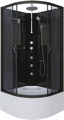 Душевая кабина Niagara NG-6508-14BKTG 90x90x210 (тонированное стекло/черный)